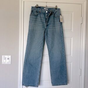 Redone 70s Ultra High Rise Stove Pipe Jeans